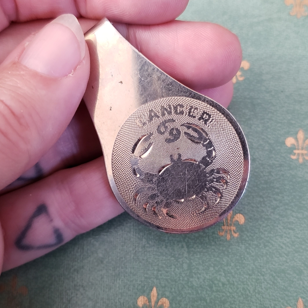 Vintage Astrological Money Clip